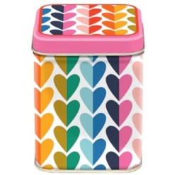 KR1728 Heart 100gm storage tin